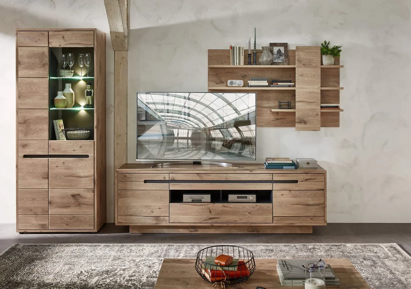 INNOSTYLE Wandboard BELLANO Braun Holzwerkstoff 3 Ablageflächen