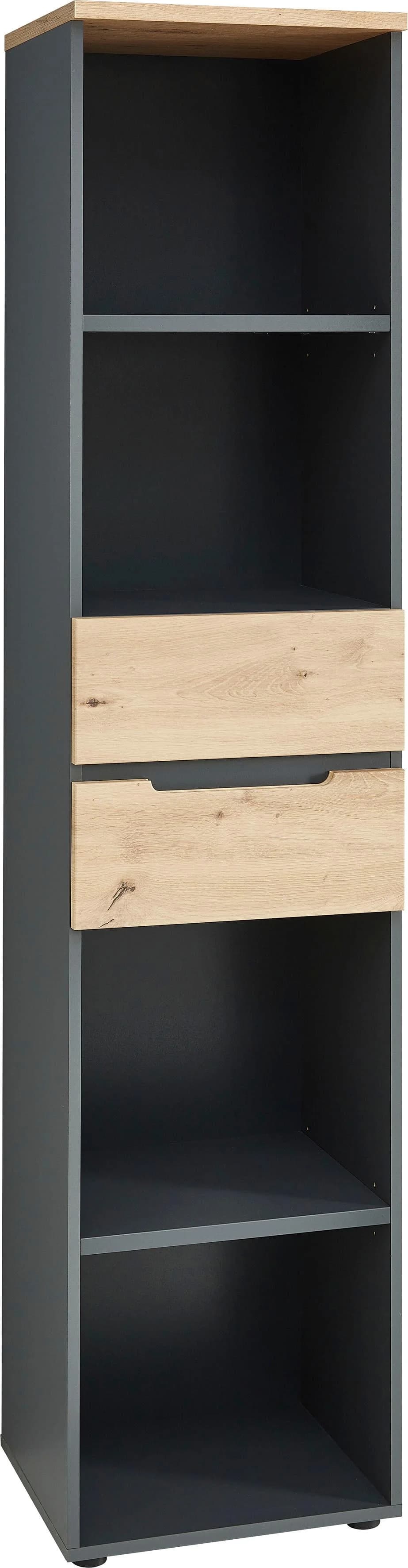 Innostyle Memphis Büroregal Braun Grau mit Soft-Close