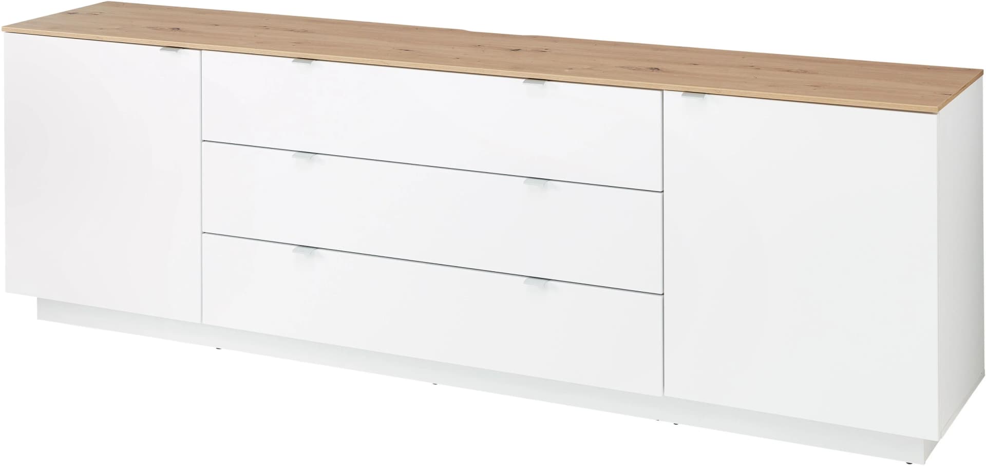 Mid.you Lowboard Lahore Weiß Eiche Artisan Holzwerkstoff