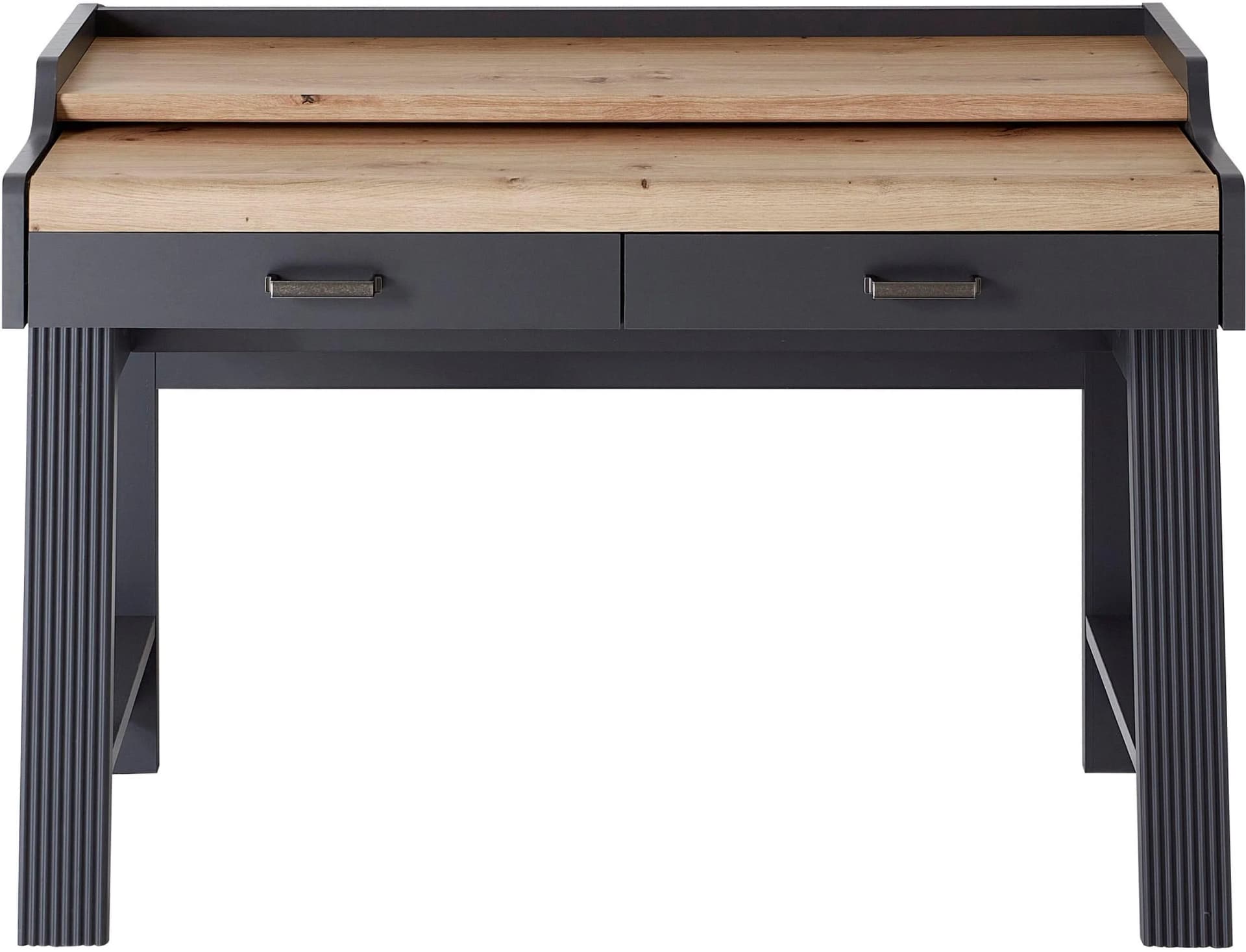 Innostyle Konsolentisch Graphit mit Artisan Eiche Tischplatte