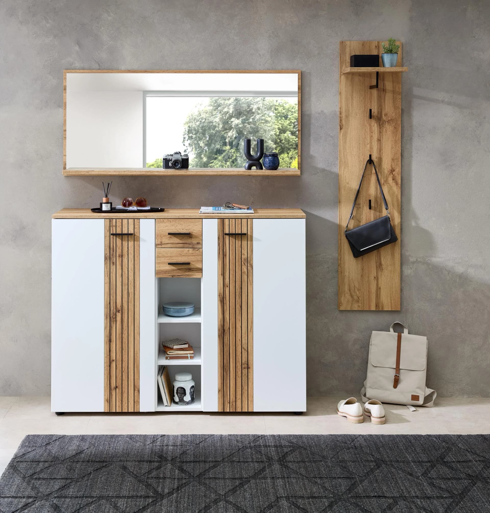 INNOSTYLE Garderoben-Set Sparks 3-teilig Weiß