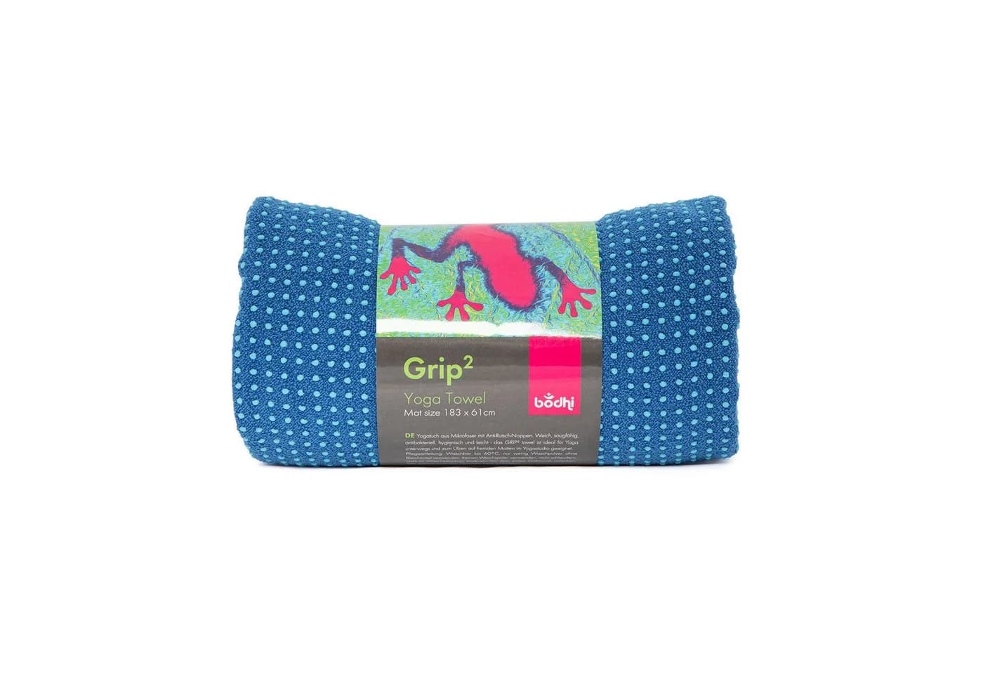 bodhi Sporthandtuch Yogatuch GRIP ² - Blau/Aqua Mikrofaser