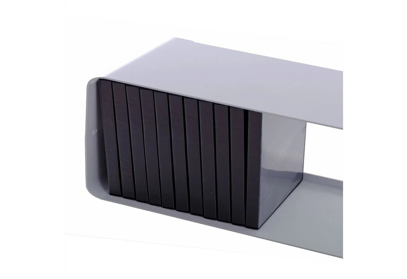 DESIGN DELIGHTS CD-Regal LOUNGE DESIGN CD REGAL "CUBE" Metall Retro