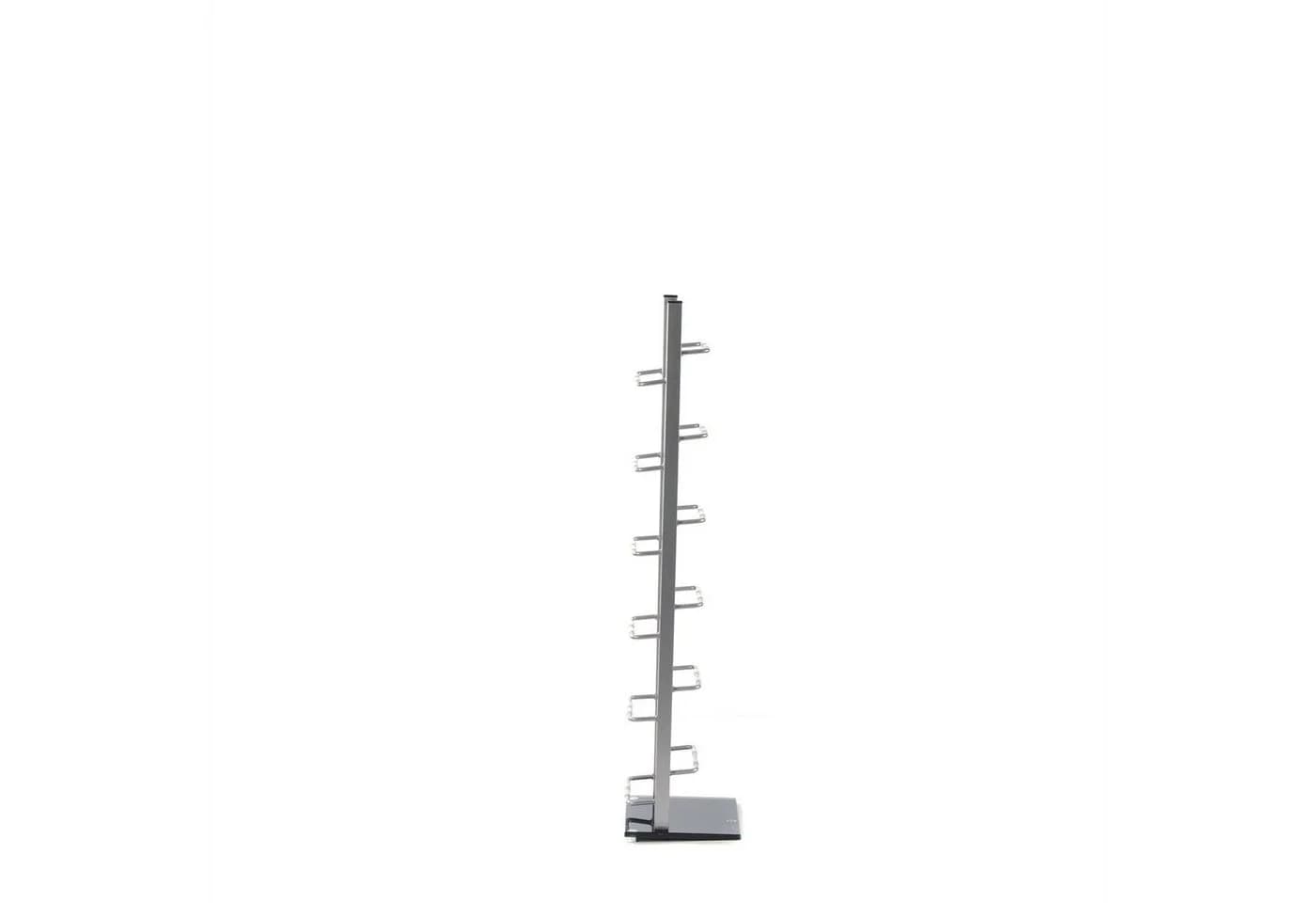 DESIGN DELIGHTS CD-Regal TOWER Silber Metall 6 Etagen