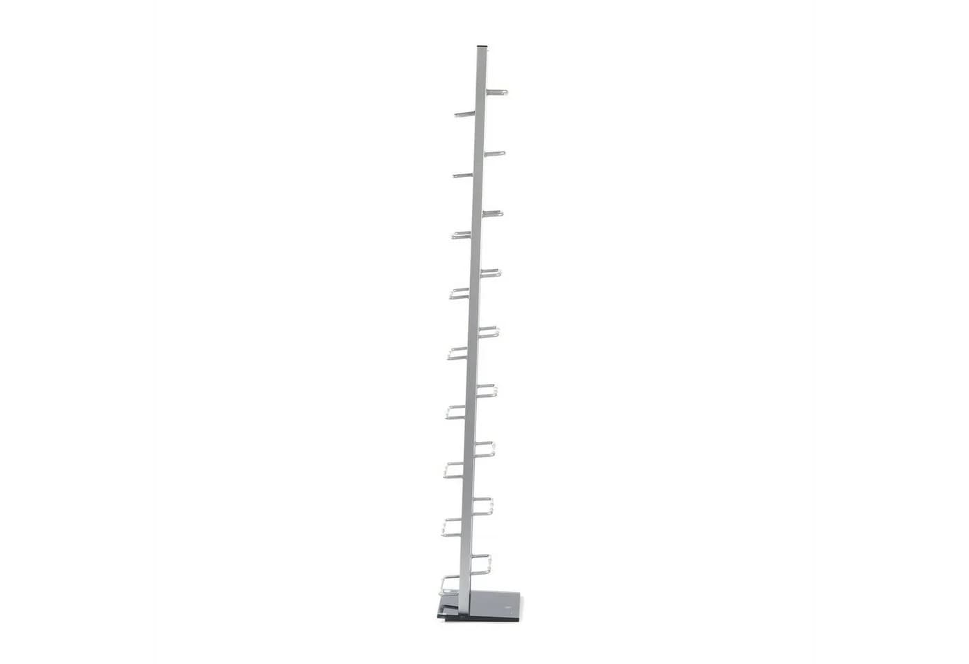 DESIGN DELIGHTS CD-Ständer TOWER Silber Metall