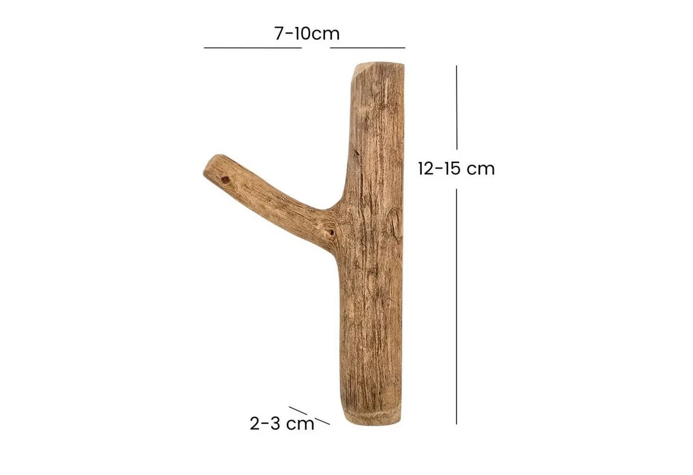 DESIGN DELIGHTS Wandgarderobe 6er Set LIMB Vintage Holz