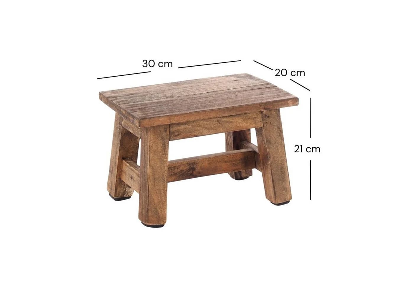 DESIGN DELIGHTS Hocker Monte Vintage Holz Rustikal