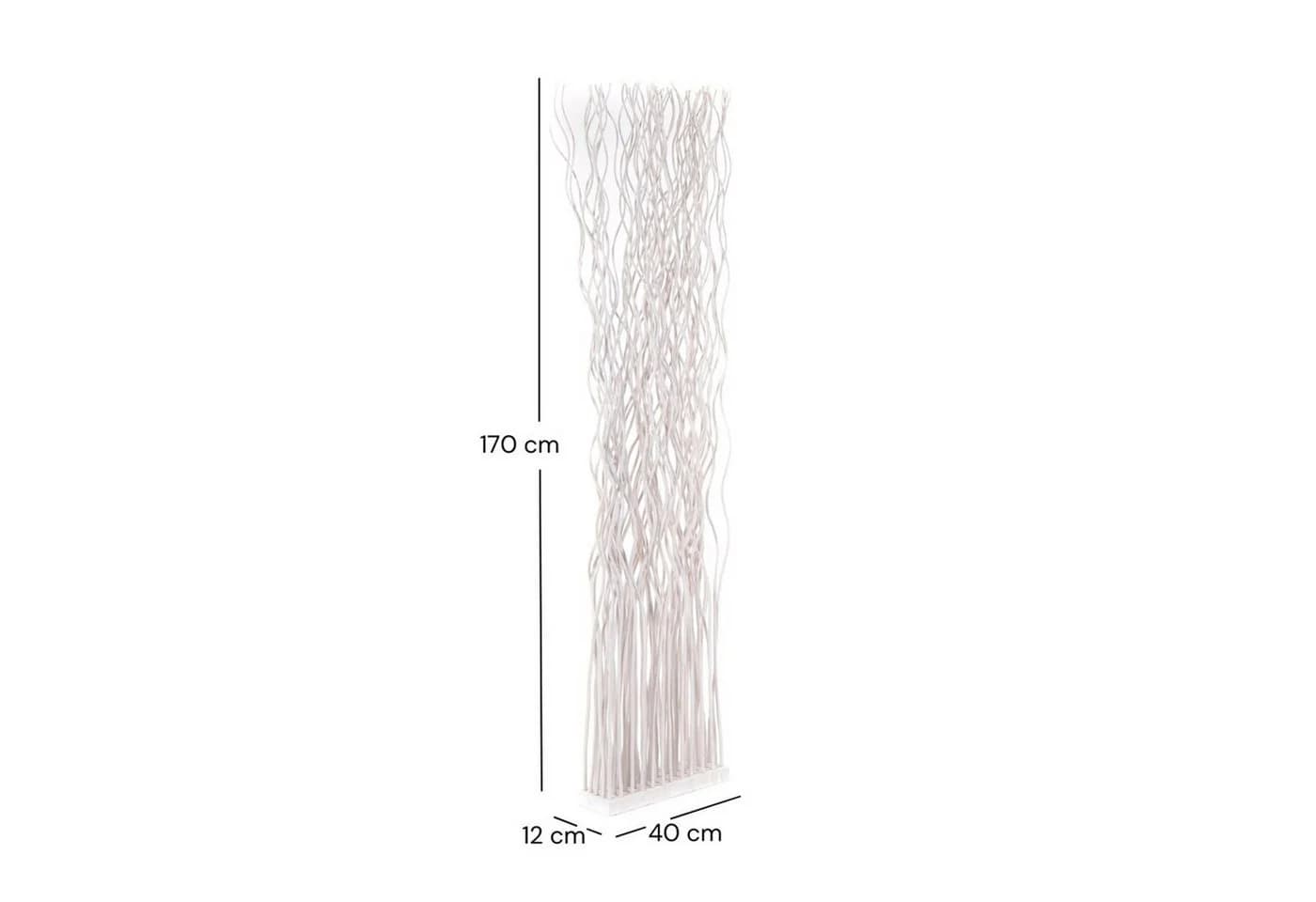 DESIGN DELIGHTS Paravent WAVE Weidenholz Raumteiler