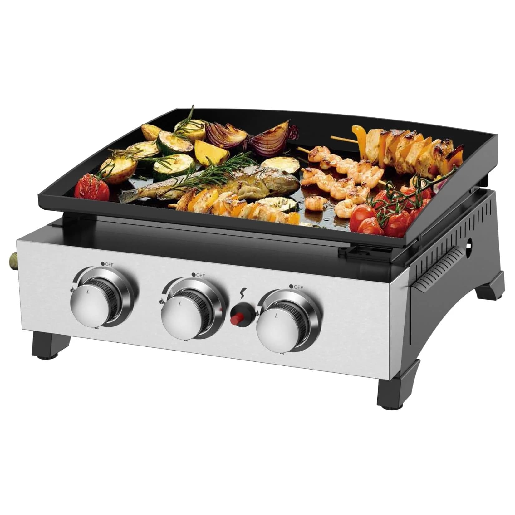 Gasgrill EL FUEGO Planchagrill Austin III Schwarz