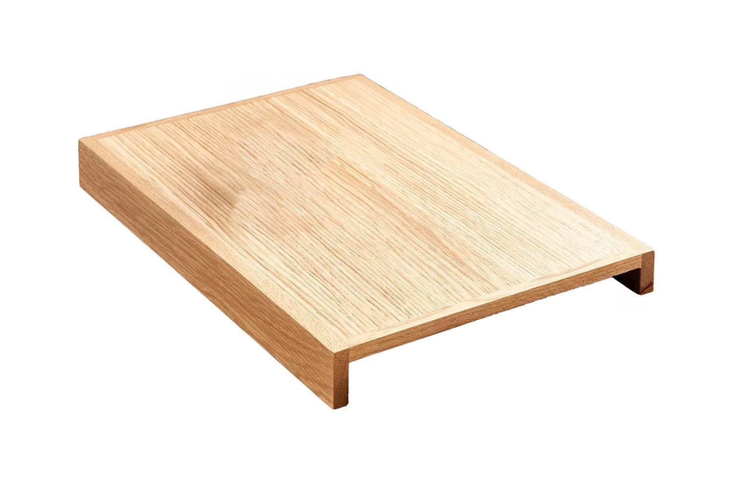 KAWOLA Dekoobjekt MADELINE, Holztablett Eiche für Armlehne