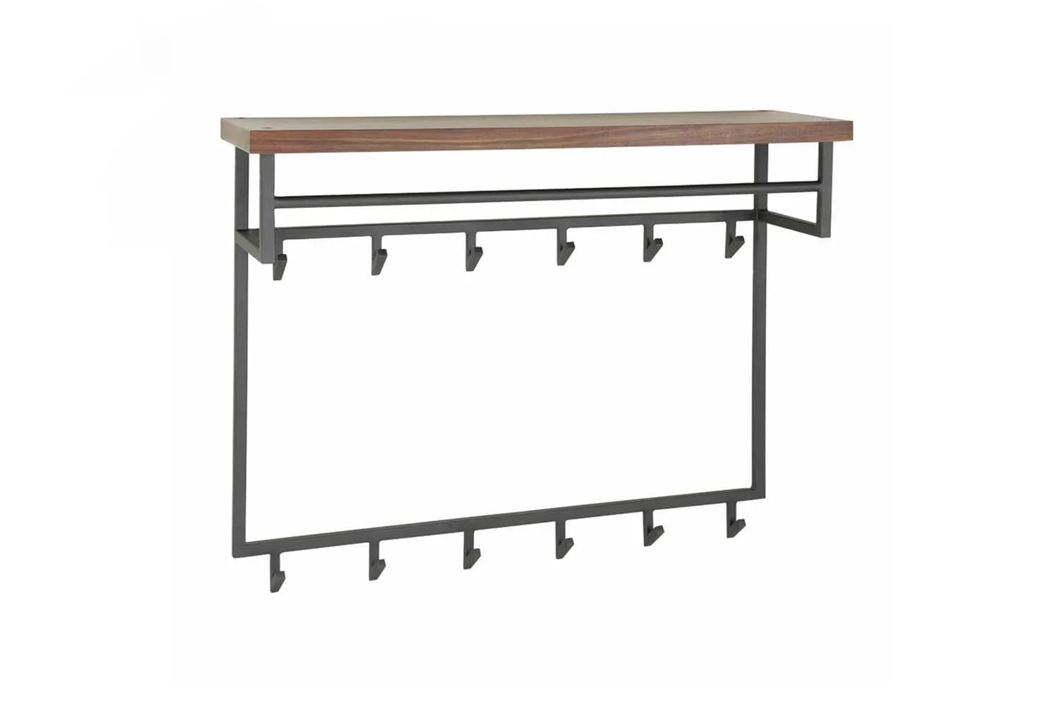 KAWOLA Garderobe Adelia Grau Nussbaum