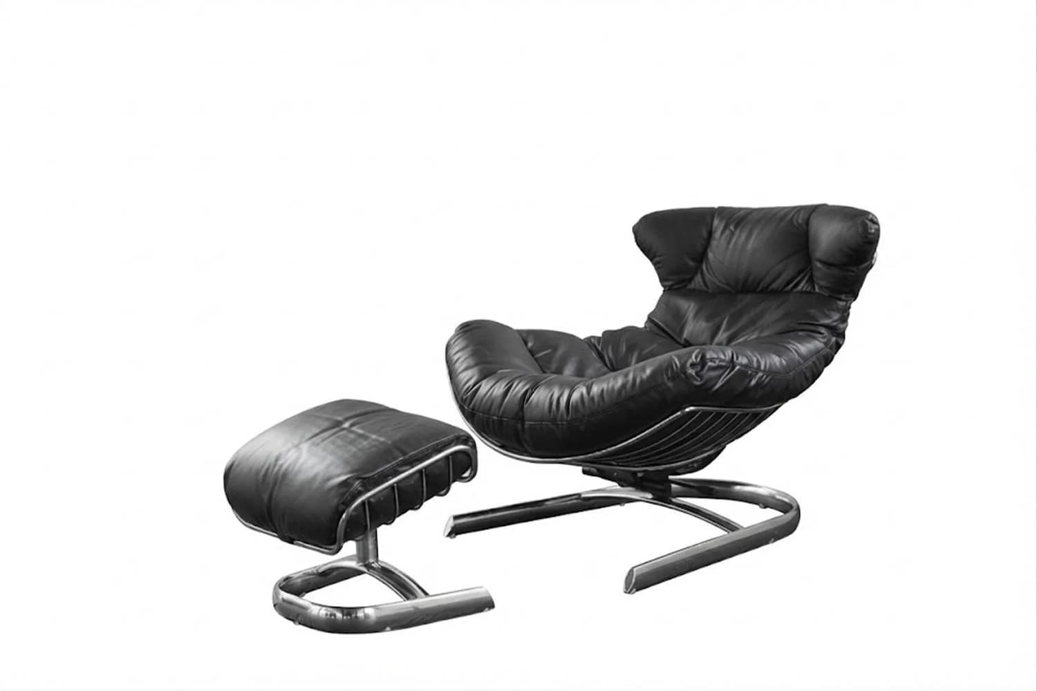 KAWOLA RELAXSESSEL LORNA Schwarz Leder