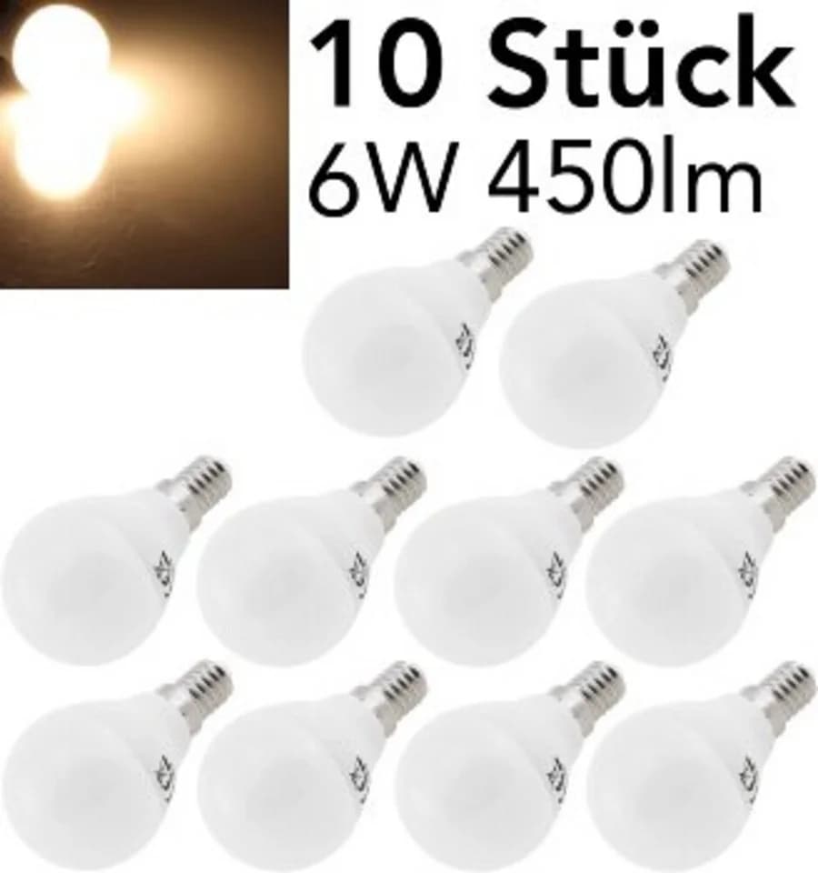 ChiliTec LED-Leuchtmittel E14 6W 3000K 440lm Warmweiß