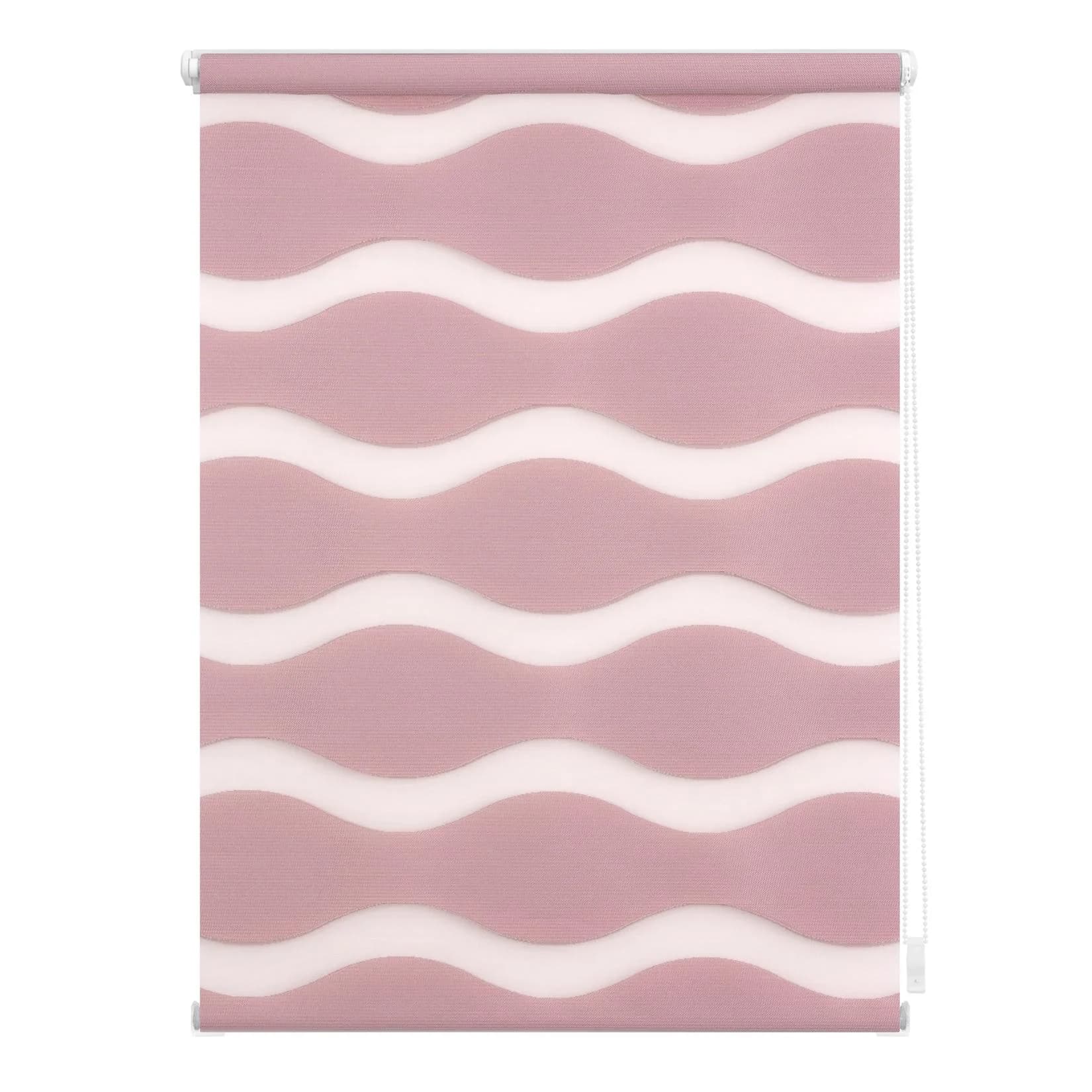 LICHTBLICK ORIGINAL Doppelrollo Welle Klemmfix Rosa