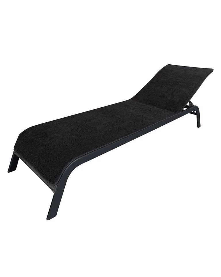LAYNENBURG Liegenauflage Frottee 100% Baumwolle Grau