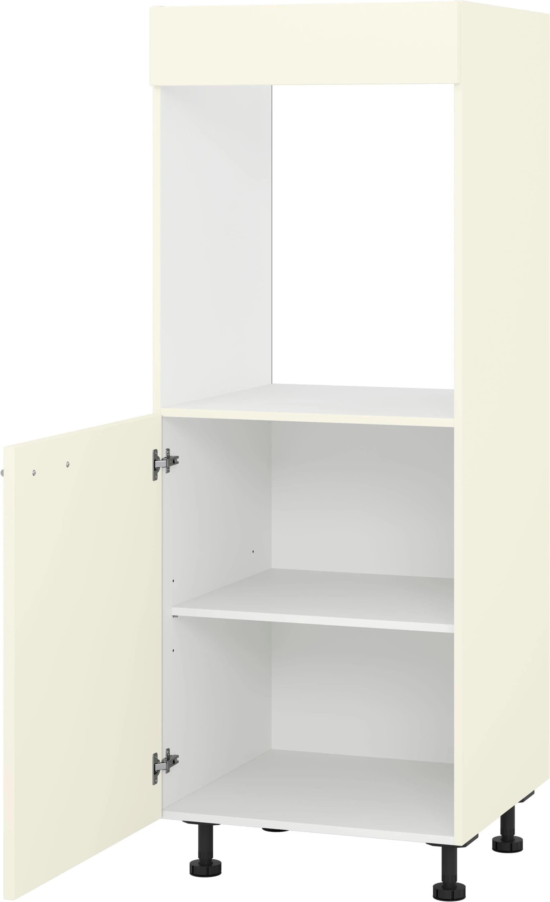 Kochstation Backofenumbauschrank KS-Scafa Beige/Nussbaum