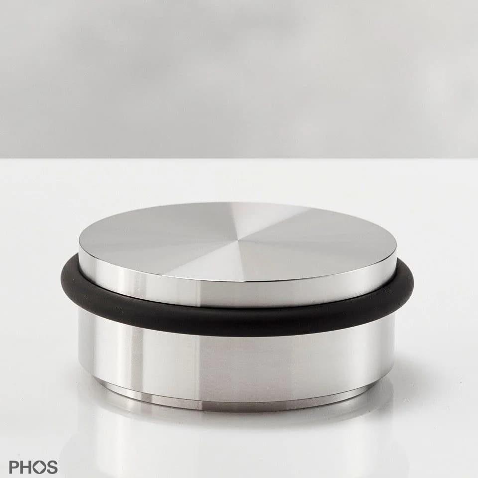PHOS Design Türstopper aus massivem Edelstahl mit Viton®-Puffer