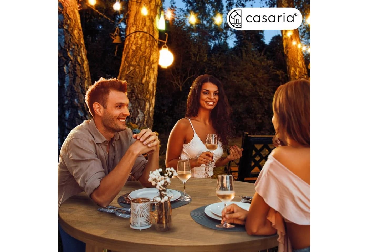Casaria Stehtisch Akazie Klappbar Rustikal Indoor Outdoor