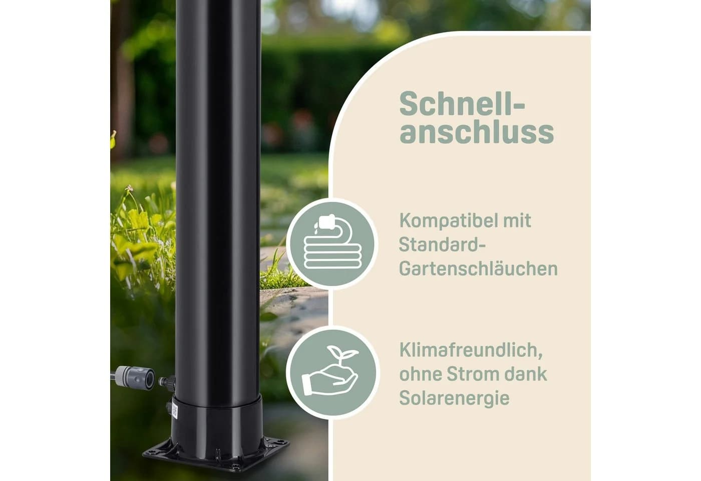 monzana Solardusche 18L 215cm UV-Beschichtet