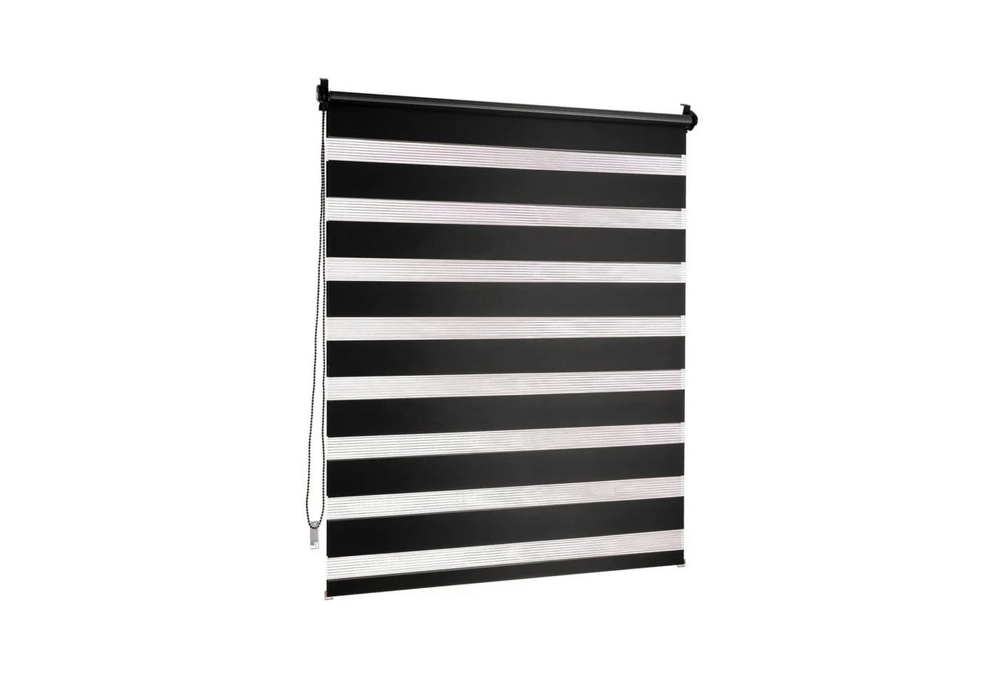 Victoria M. Doppelrollo Klemmfix Schwarz blickdicht