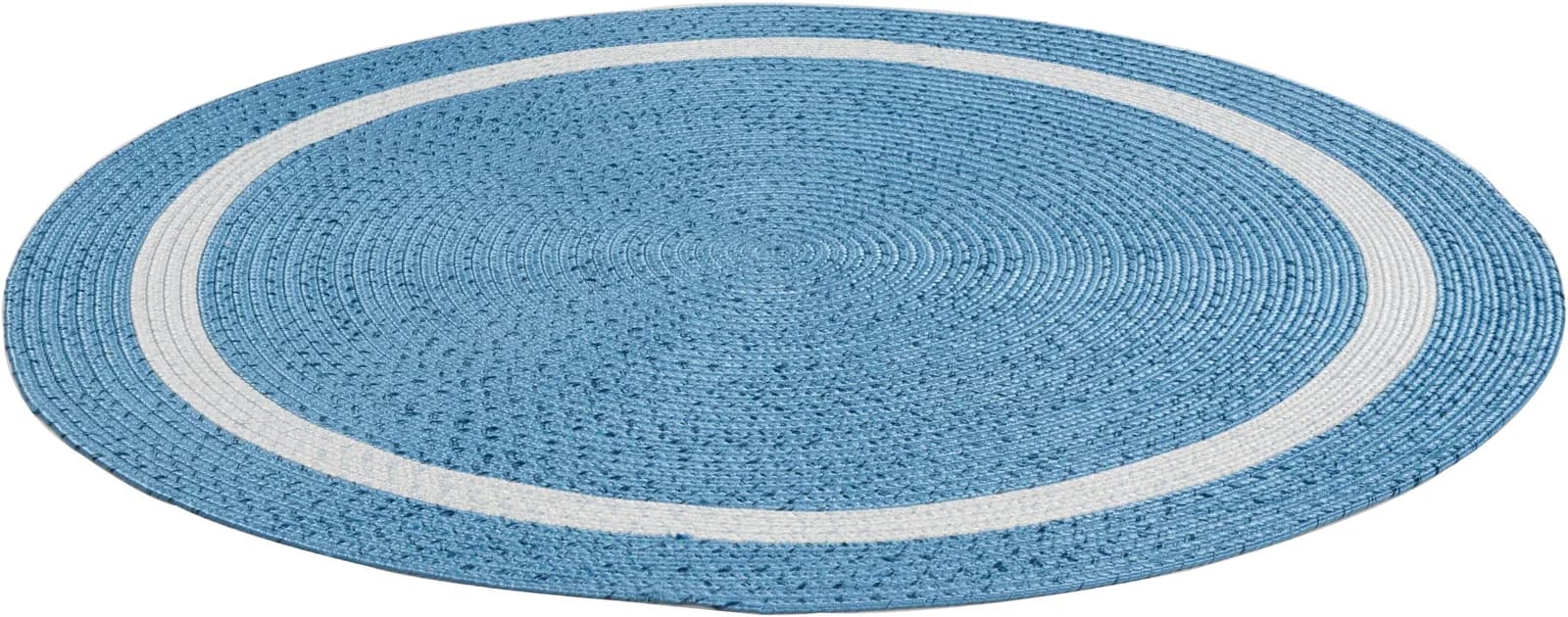 Gino Falcone Teppich Benito Blau 150cm Rund Kunstfaser