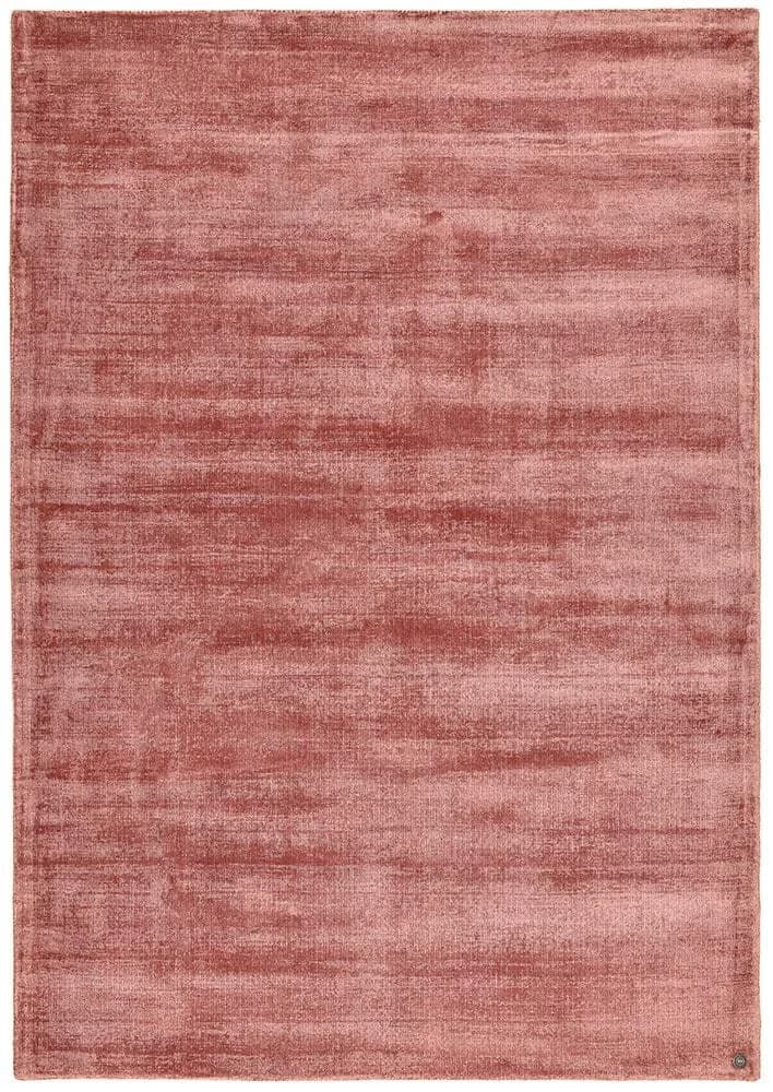 TOM TAILOR HOME Teppich Shine uni Rosa Handgewebt Vintage