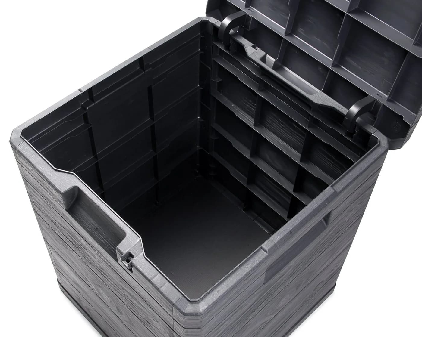 ONDIS24 Kissenbox Madera Mini 90L Holzoptik Anthrazit
