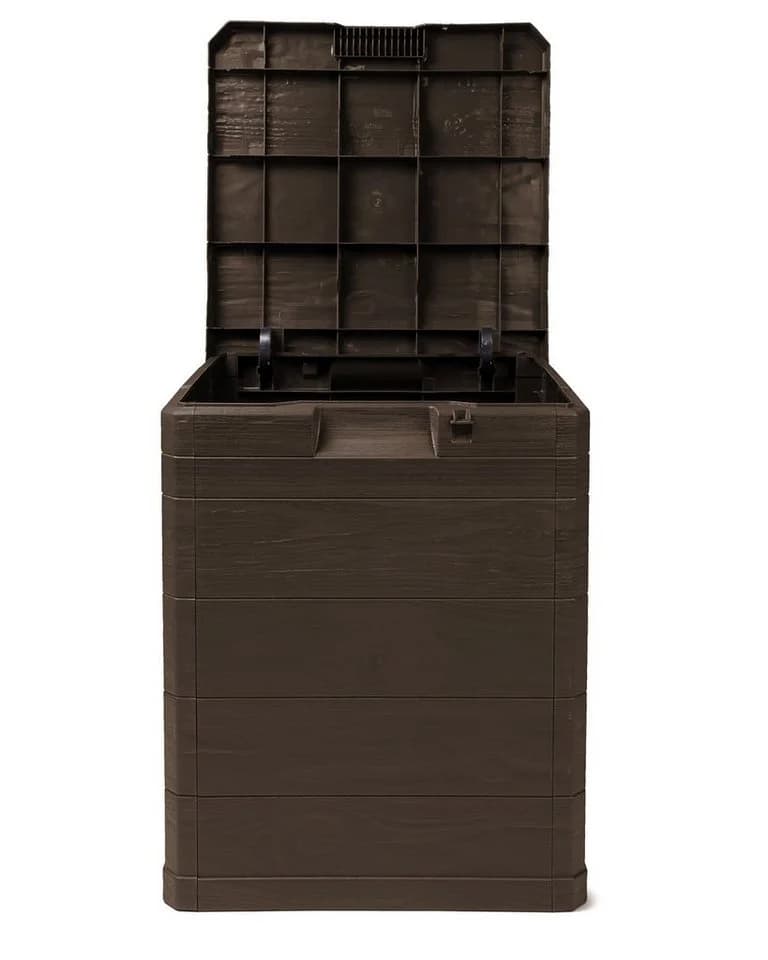 ONDIS24 Kissenbox Madera Mini 90L Holz-Optik Aufbewahrungsbox