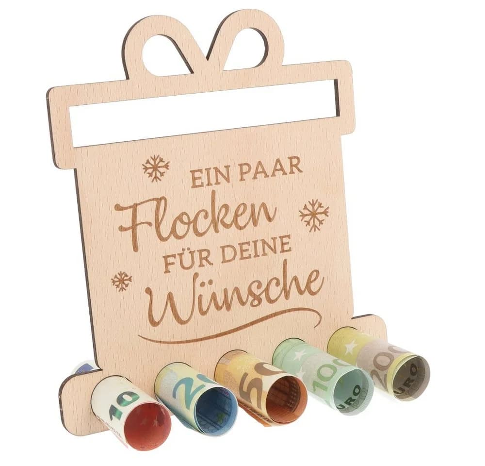Spruchreif® Spardose Geldgeschenk für Camper Holz