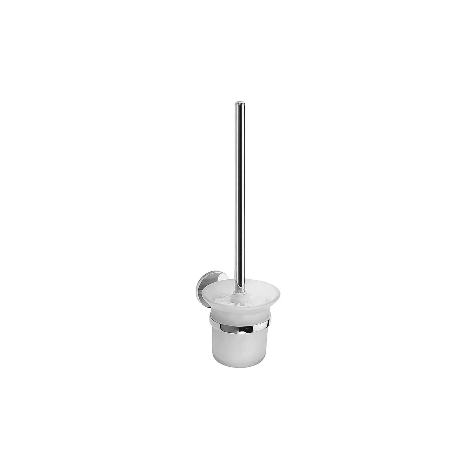 Brillantbad BALFA WC-Bürstengarnitur mit Glasbehälter Chrom poliert für Bad & WC