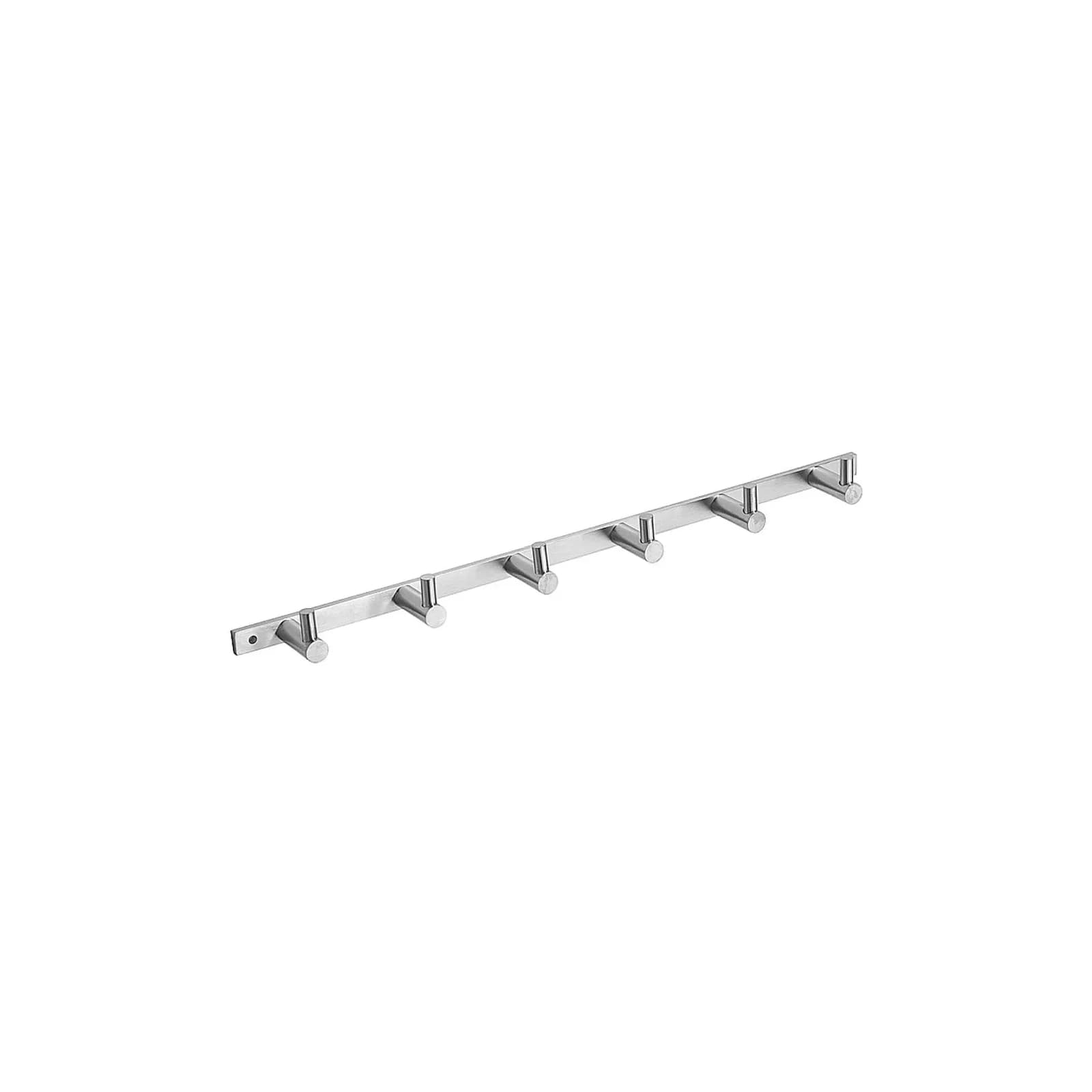 BEO Hakenleiste mit 6 Haken Edelstahl matt 410x28x40 mm für Bad & Küche