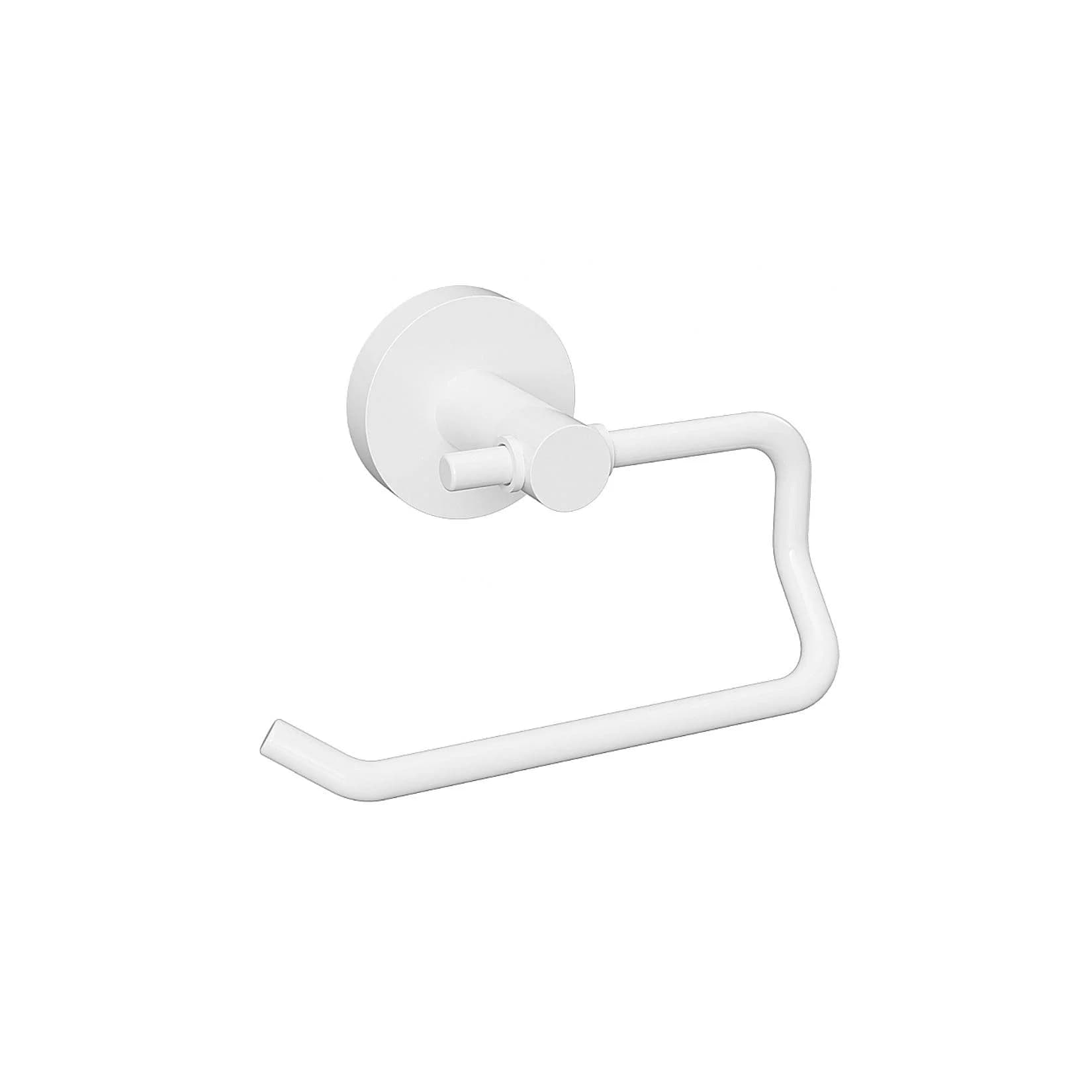 Brillantbad WHITE Papierrollenhalter Messing Weiß
