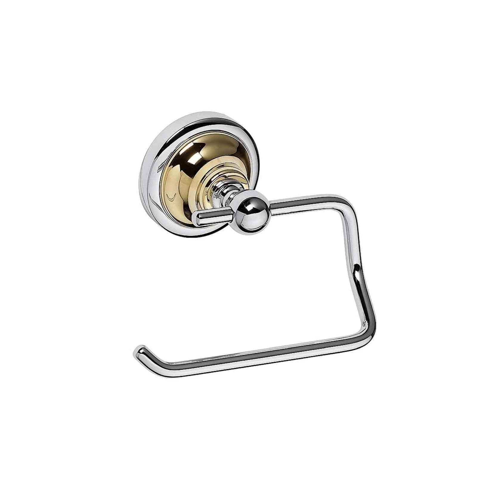 Brillantbad BETRO GOLD Papierrollenhalter Messing Gold Chrom