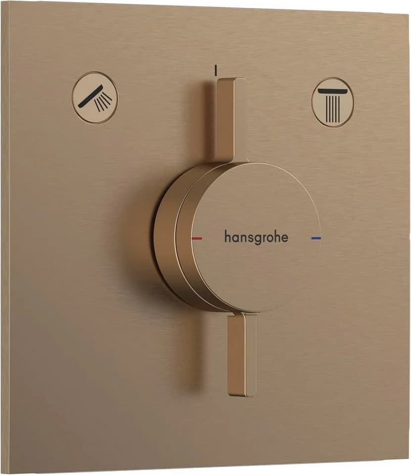 Premium Duscharmatur und Duschsystem in Bronze