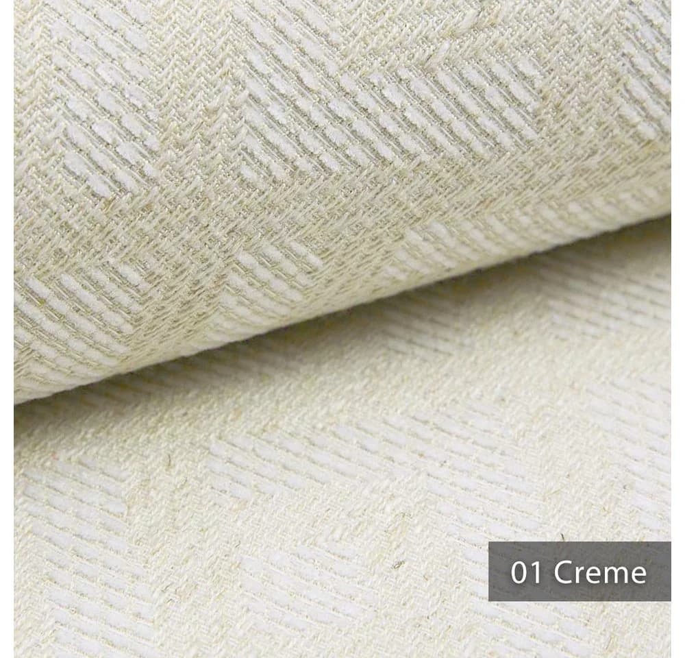 novely® MISINTO Design-Polsterstoff Beige 3D Leinenstruktur