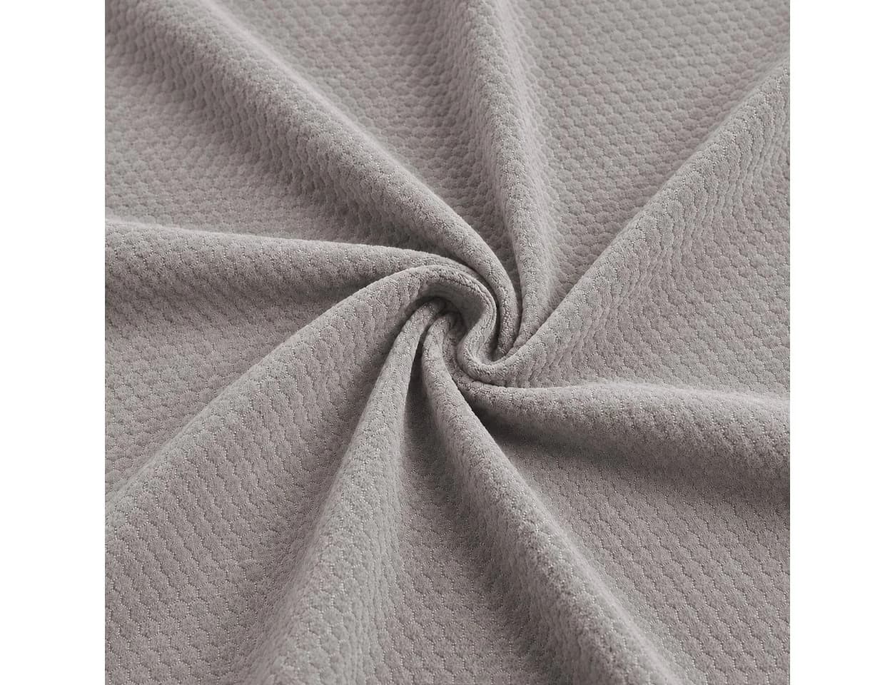 novely® Stoff MAKAO Perlbeige Velours Wabenprägung