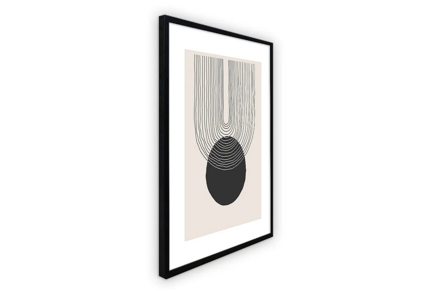 artissimo Bild mit Rahmen 51x41cm Berliner Bögen II