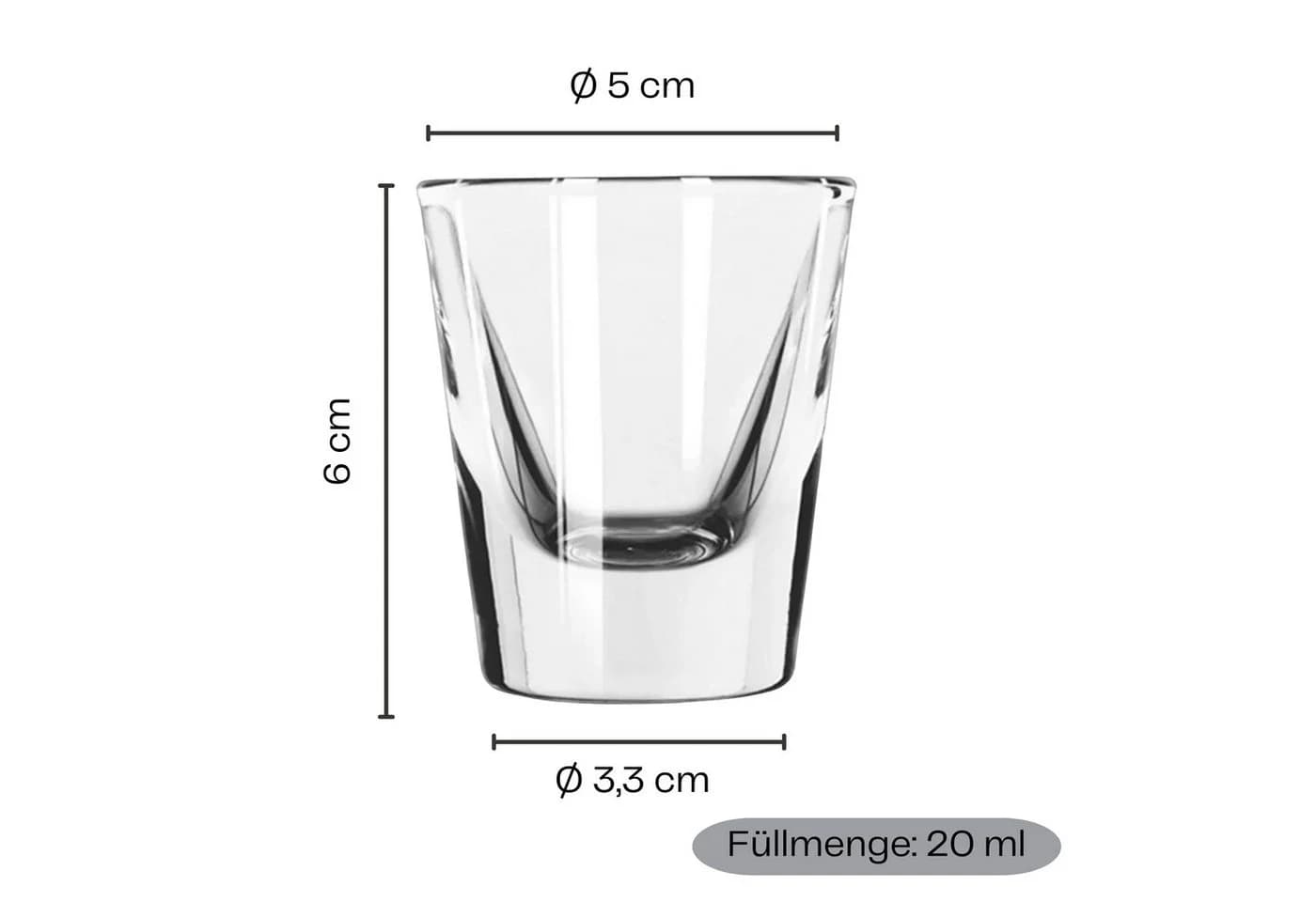 Annastore Schnapsglas 8er Set Transparent Glas
