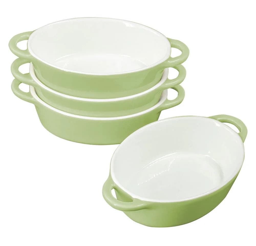 KVOTA Auflaufform 4-er Set Oval Keramik Pastell