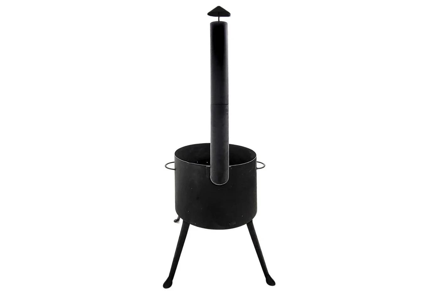 Utschak Holzkohlegrill Ø40 cm mit Schornstein und Ascheschublade
