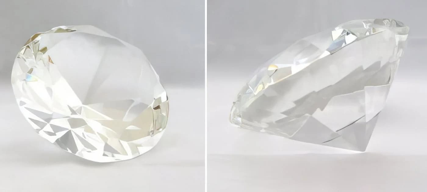 Yudu Dekofigur Glasdiamant Kristallglas Transparent