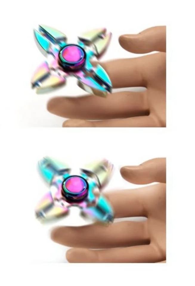 Luna24 simply great ideas... Fidget Spinner Metall, Anti-Stress ADHS-Spielzeug, 3er Set