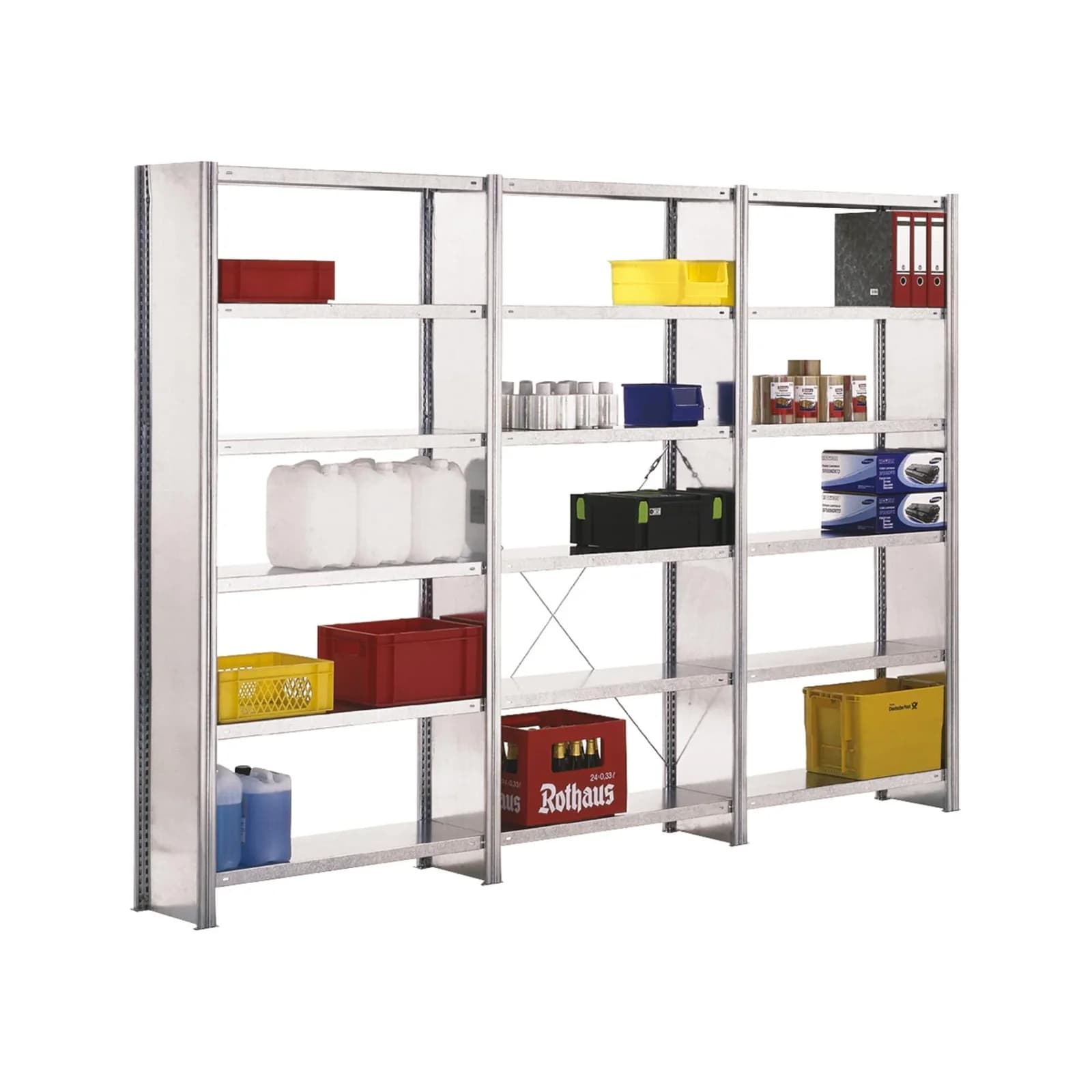 Regalwerk BERT Lagerregal Grundfeld Stahl verzinkt 2000x875x300 mm