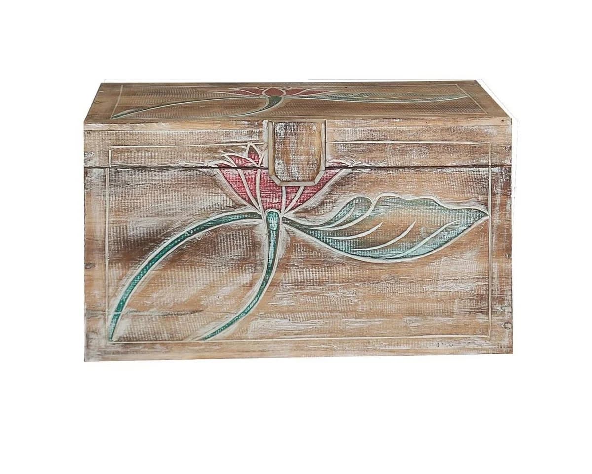 Oriental Galerie Truhe Blumen Modell Baris Mittel 50 cm