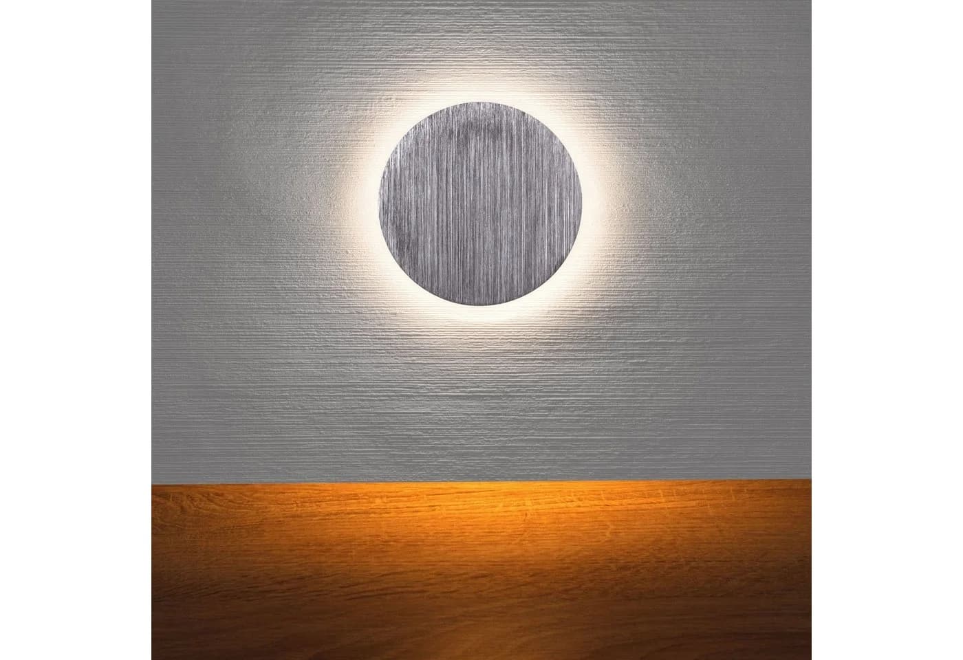 Maxkomfort LED Wandstrahler Treppenbeleuchtung Warmweiß Aluminium