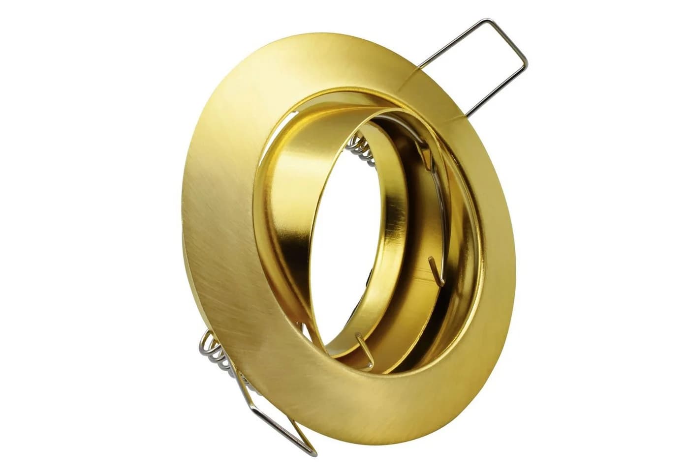 Maxkomfort Einbauleuchte 104S-TP rund & schwenkbar, GU10, Metall, gold