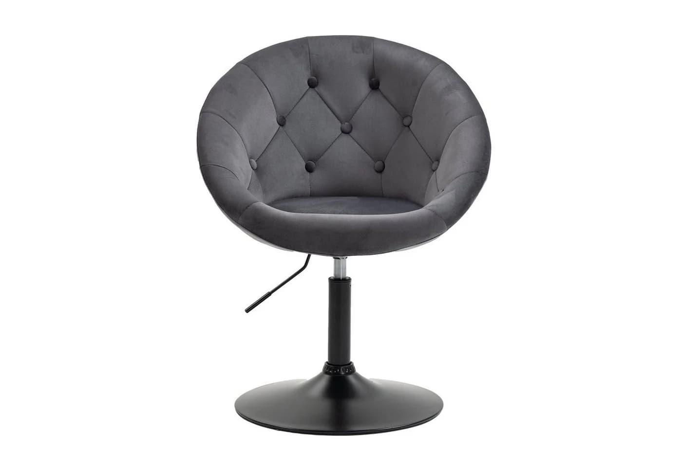 SVITA Chesterfield-Sessel HAVANNA Grau Retro-Design höhenverstellbar