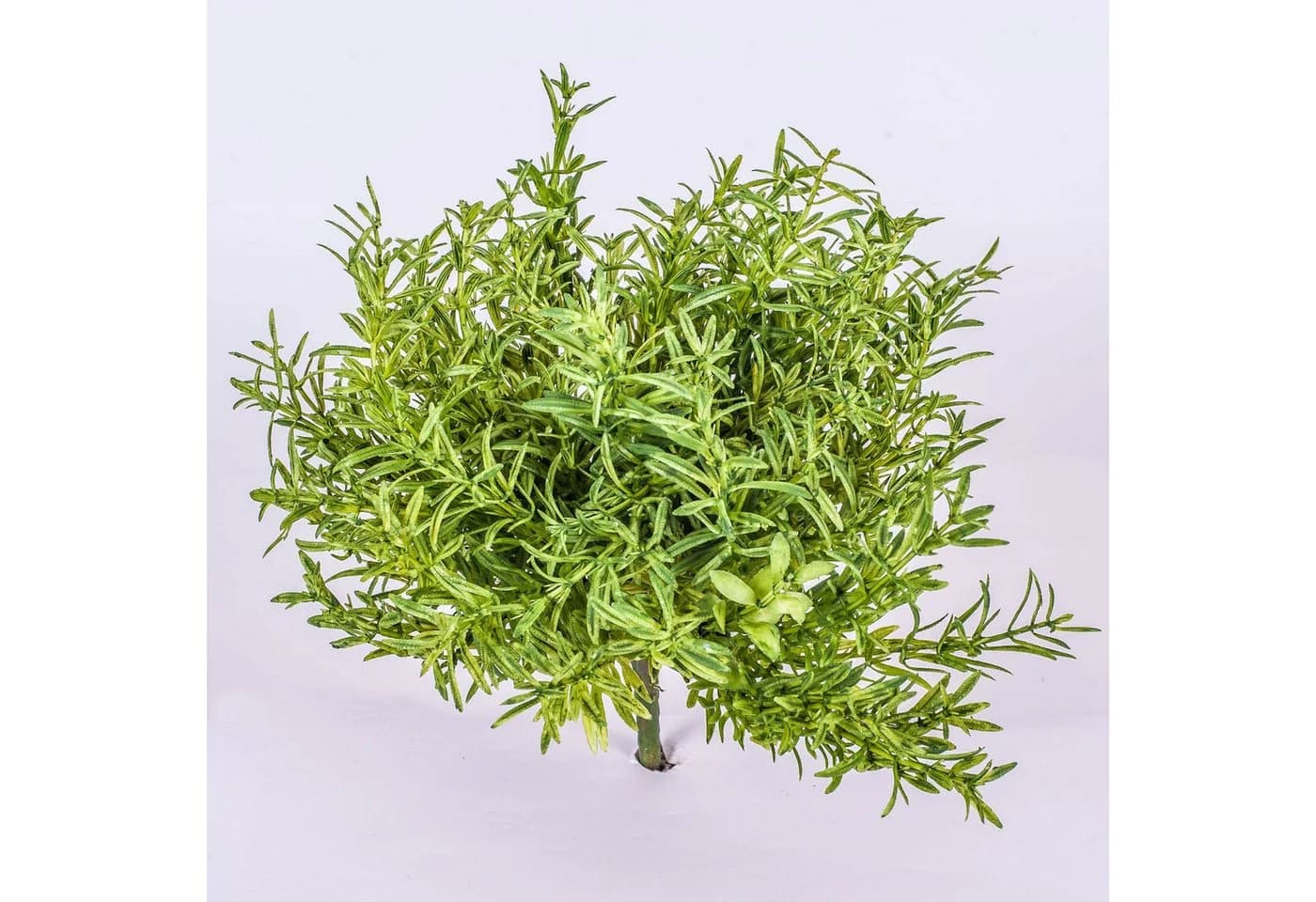 artplants Künstlicher Rosmarinbusch auf Steckstab 20cm Grün