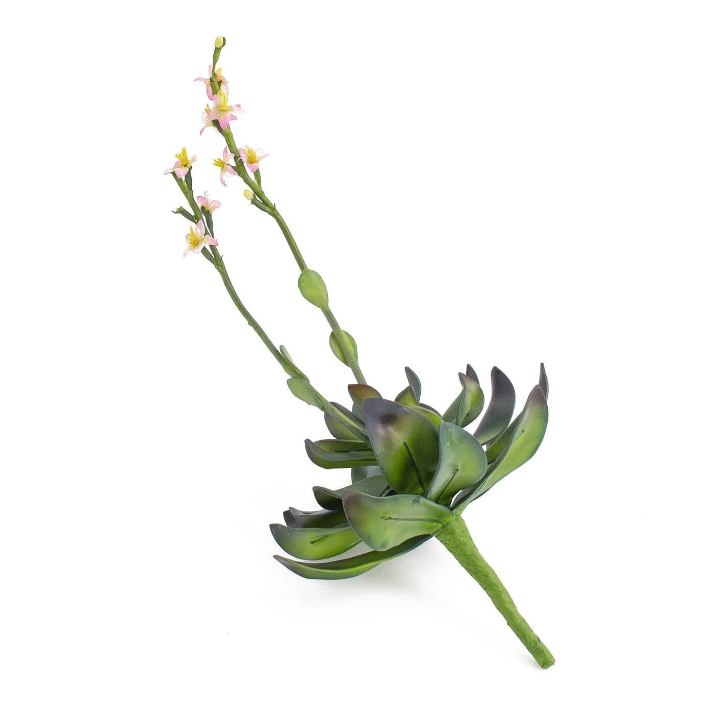 artplants Kunstpflanze Aeonium auf Steckstab rosa 30cm