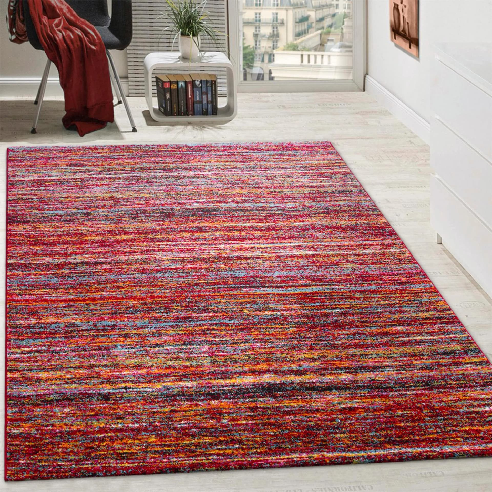 Paco Home Teppich Passion 221 Bunt Modernes Streifen Design